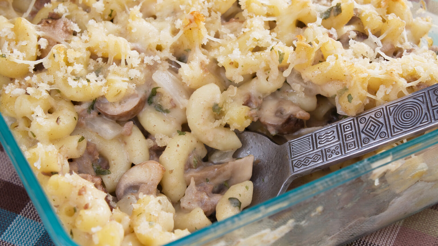 Cheesy Mushroom Macaroni
